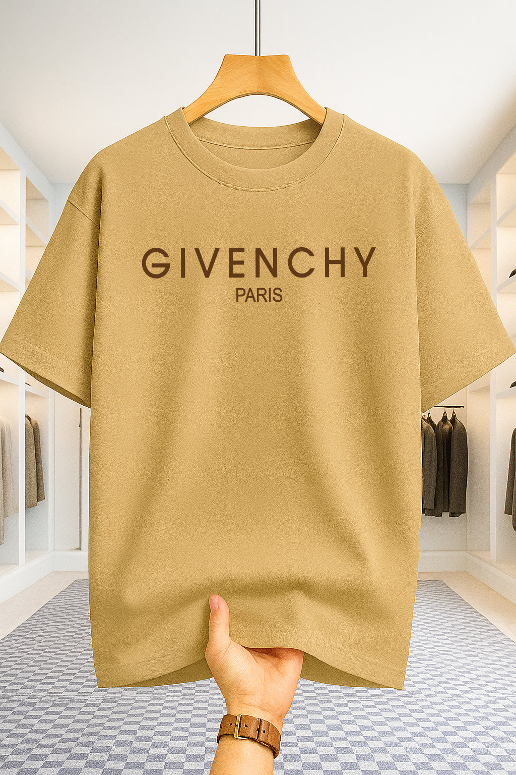 Drop Shoulder T-shirt - Givenchy - Beige