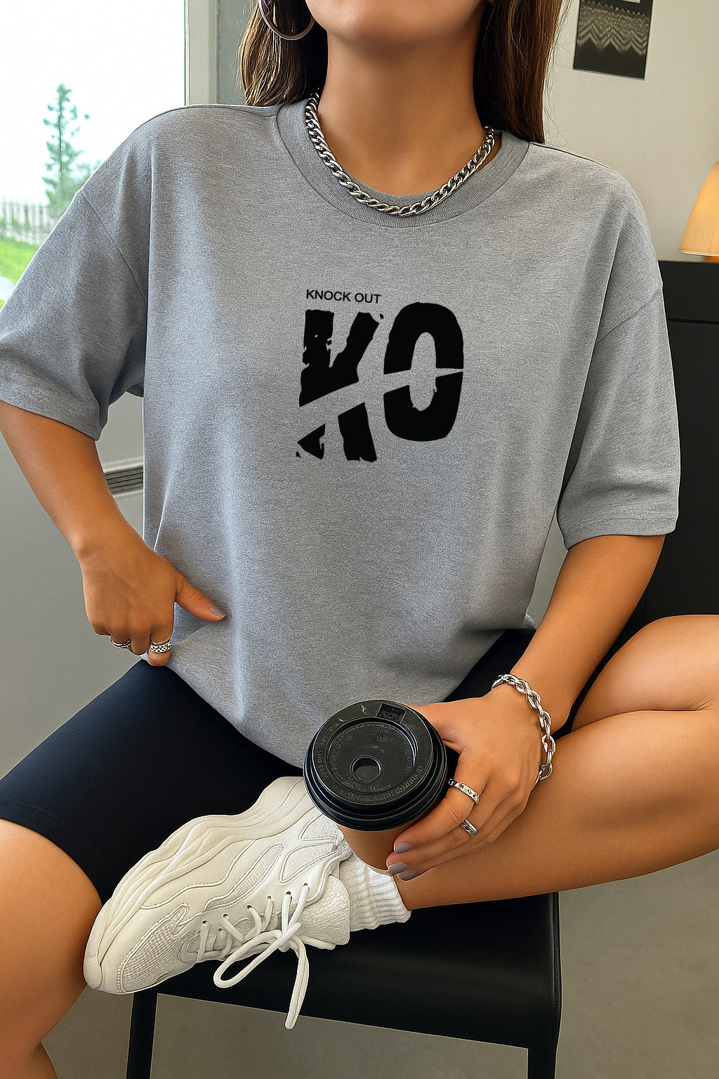 Drop Shoulder T-shirt for Women