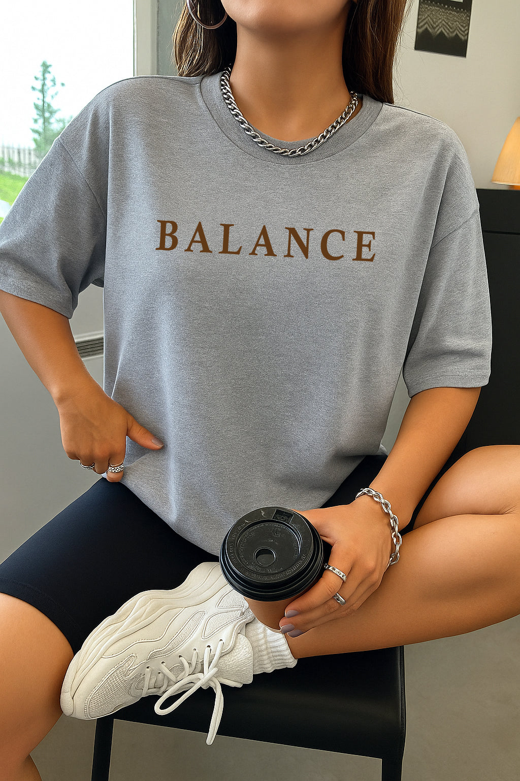 Drop Shoulder T-shirt for Women