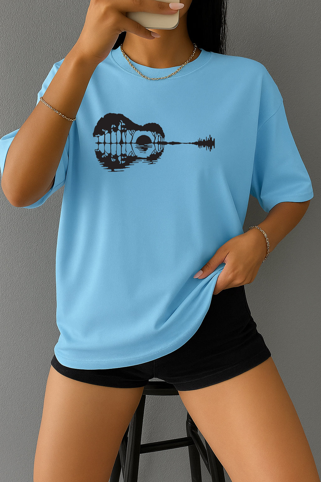 Drop Shoulder T-shirt for Women