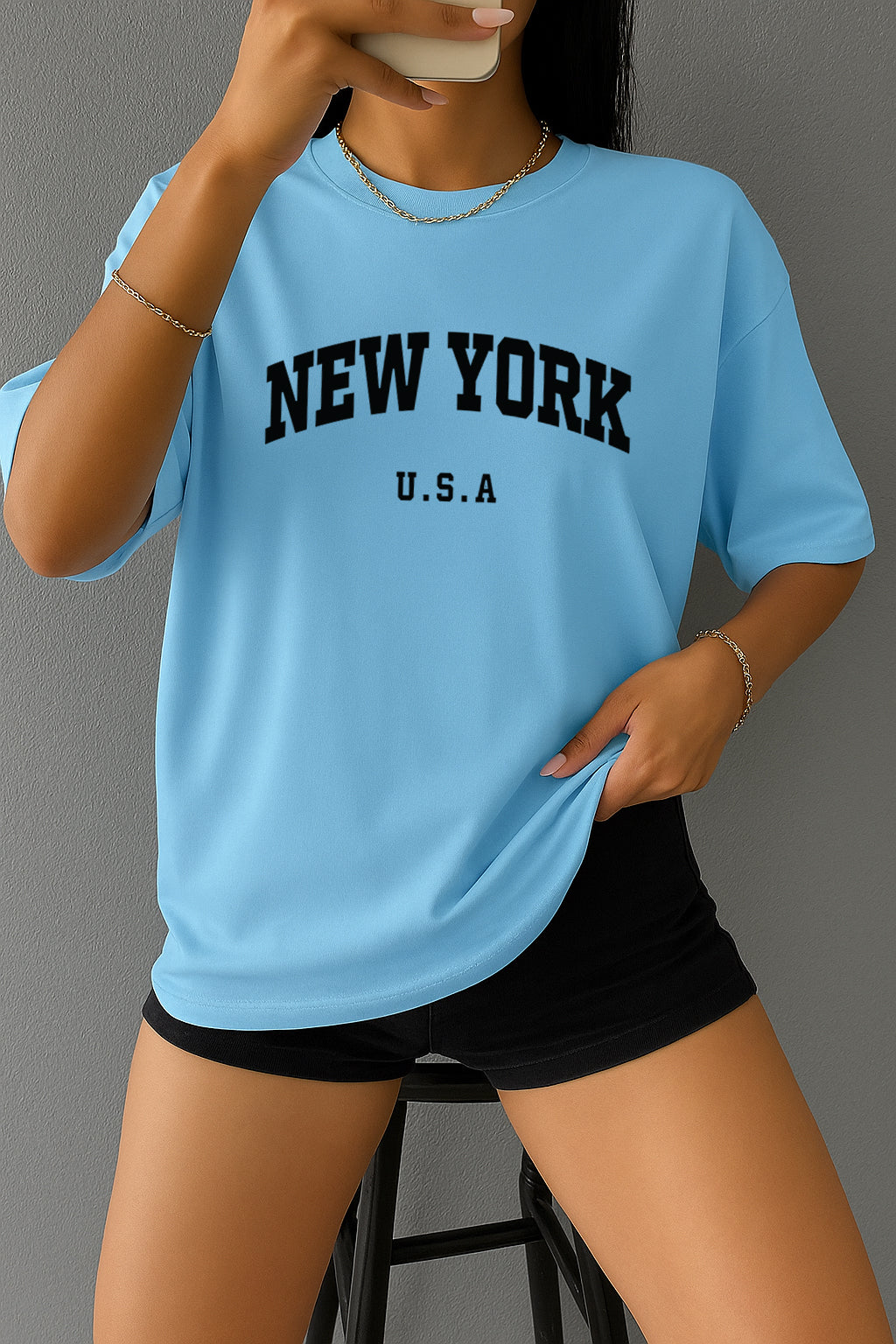 Drop Shoulder T-shirt for Women