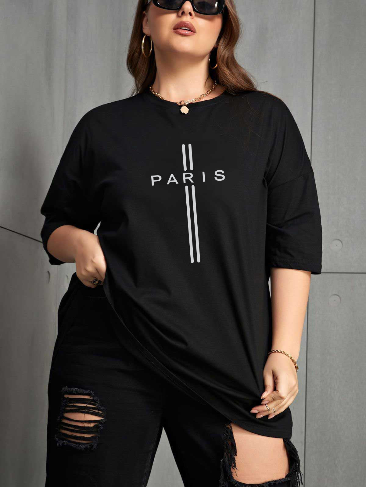 Drop Shoulder T-shirt for Women