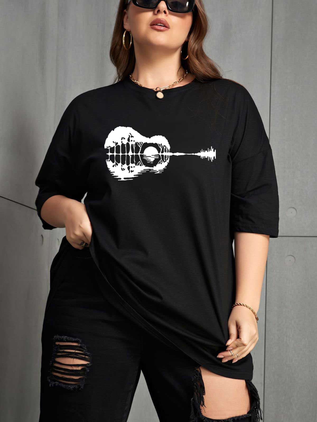 Drop Shoulder T-shirt for Women