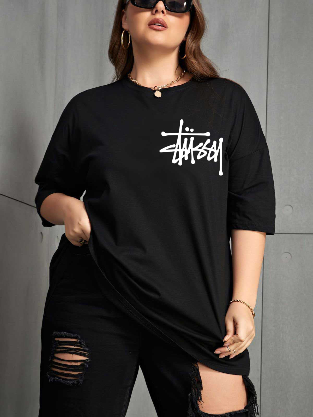 Drop Shoulder T-shirt for Women