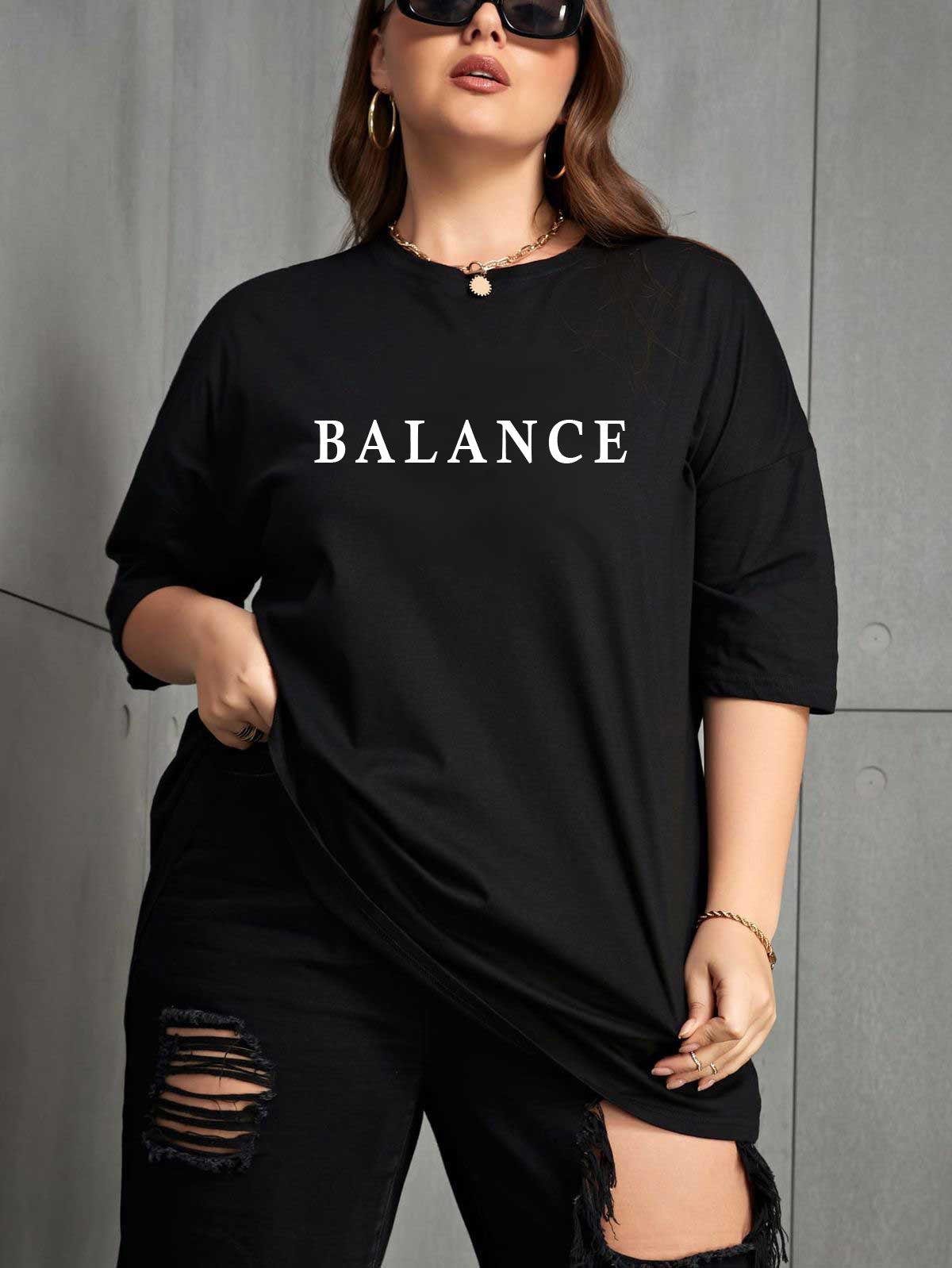 Drop Shoulder T-shirt for Women