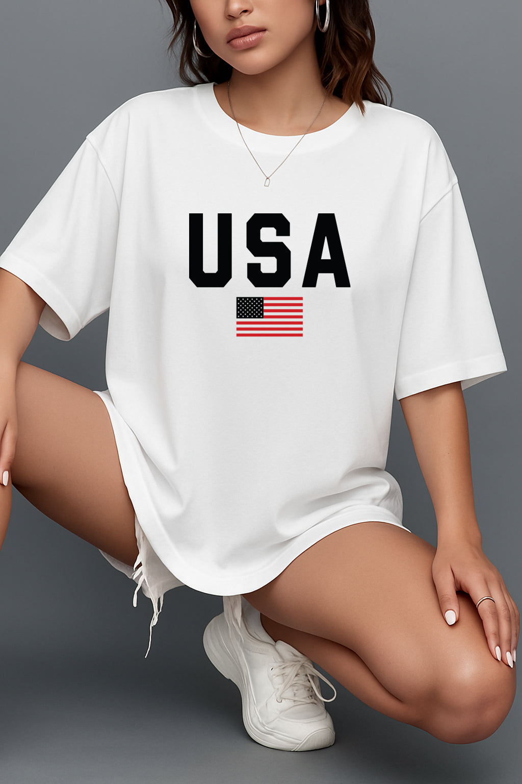 Drop Shoulder T-shirt for Women