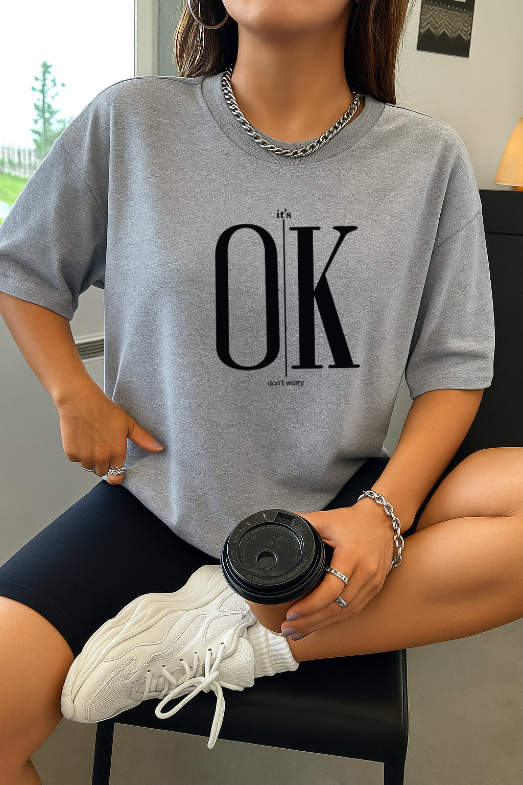 Drop Shoulder T-shirt for Women