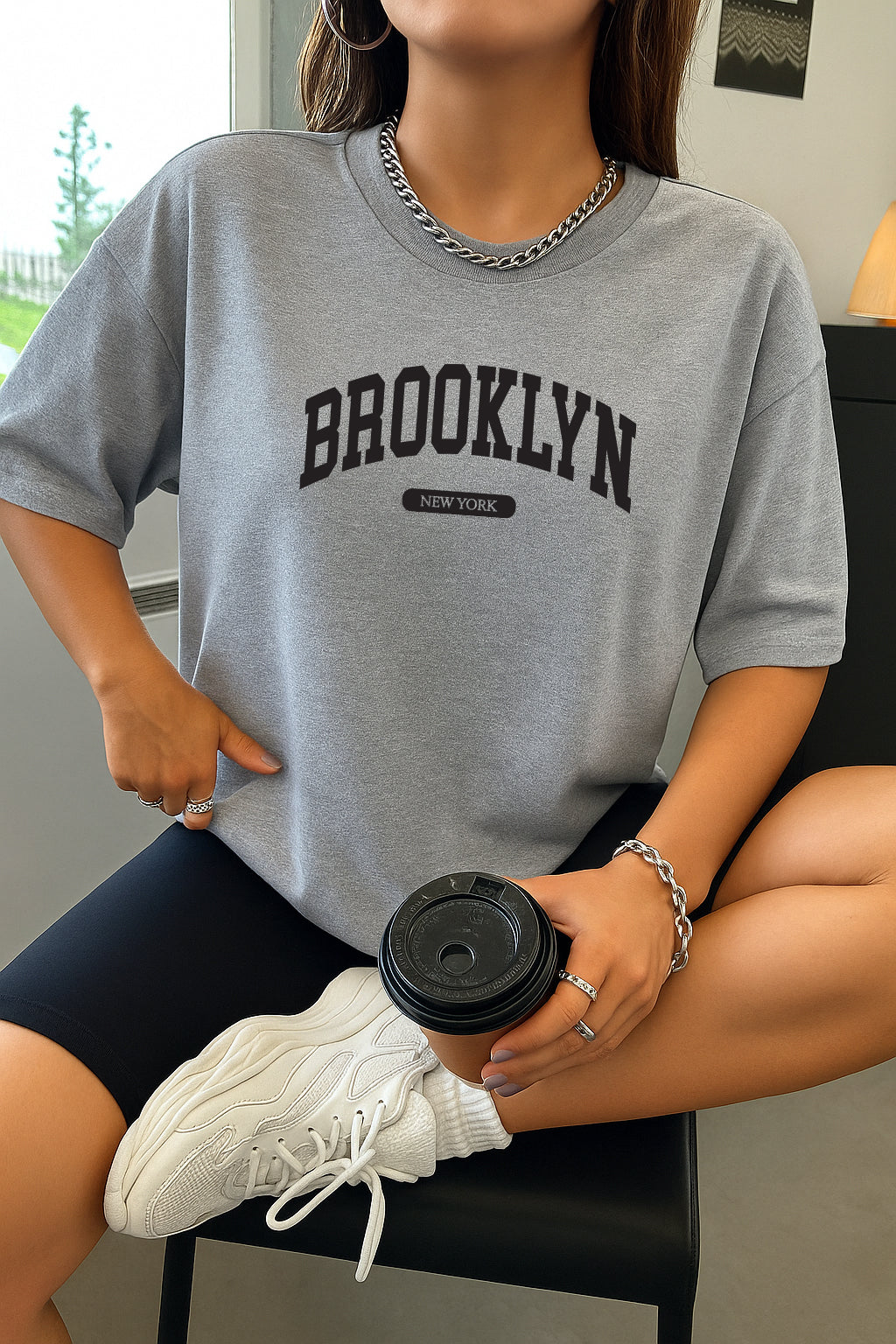Drop Shoulder T-shirt for Women