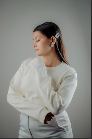 Women's  RIB Cotton Full Sleeve T-shirt - White