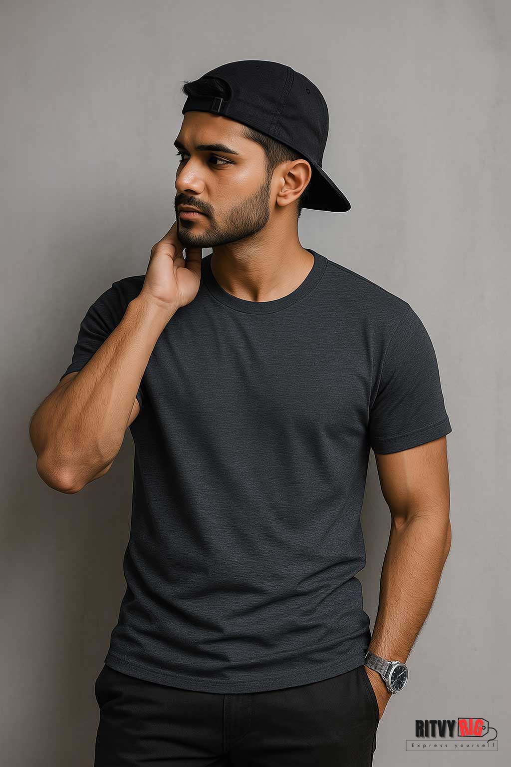 Premium Quality Solid T-shirt - Anther