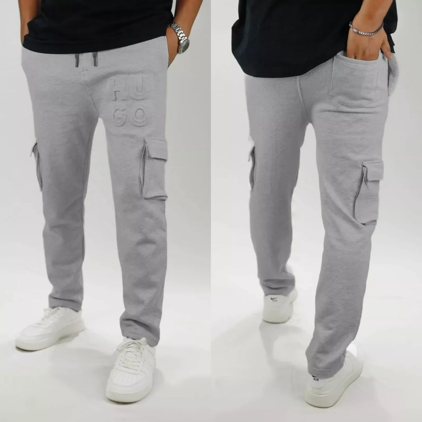 Premium Terry Cotton  Baggy Trouser - Ash