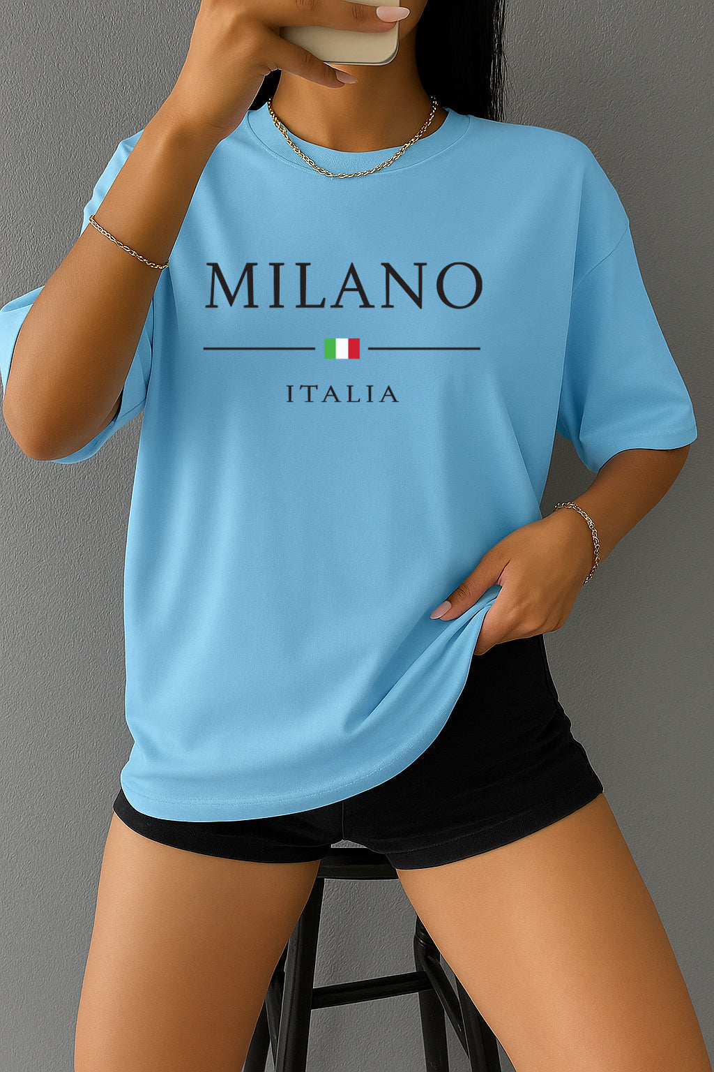 Drop Shoulder T-shirt for Women