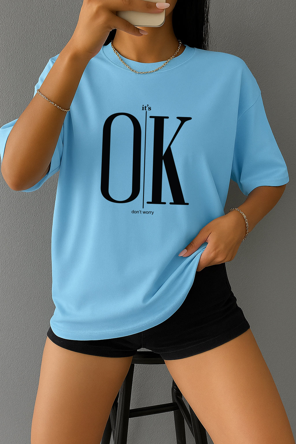 Drop Shoulder T-shirt for Women