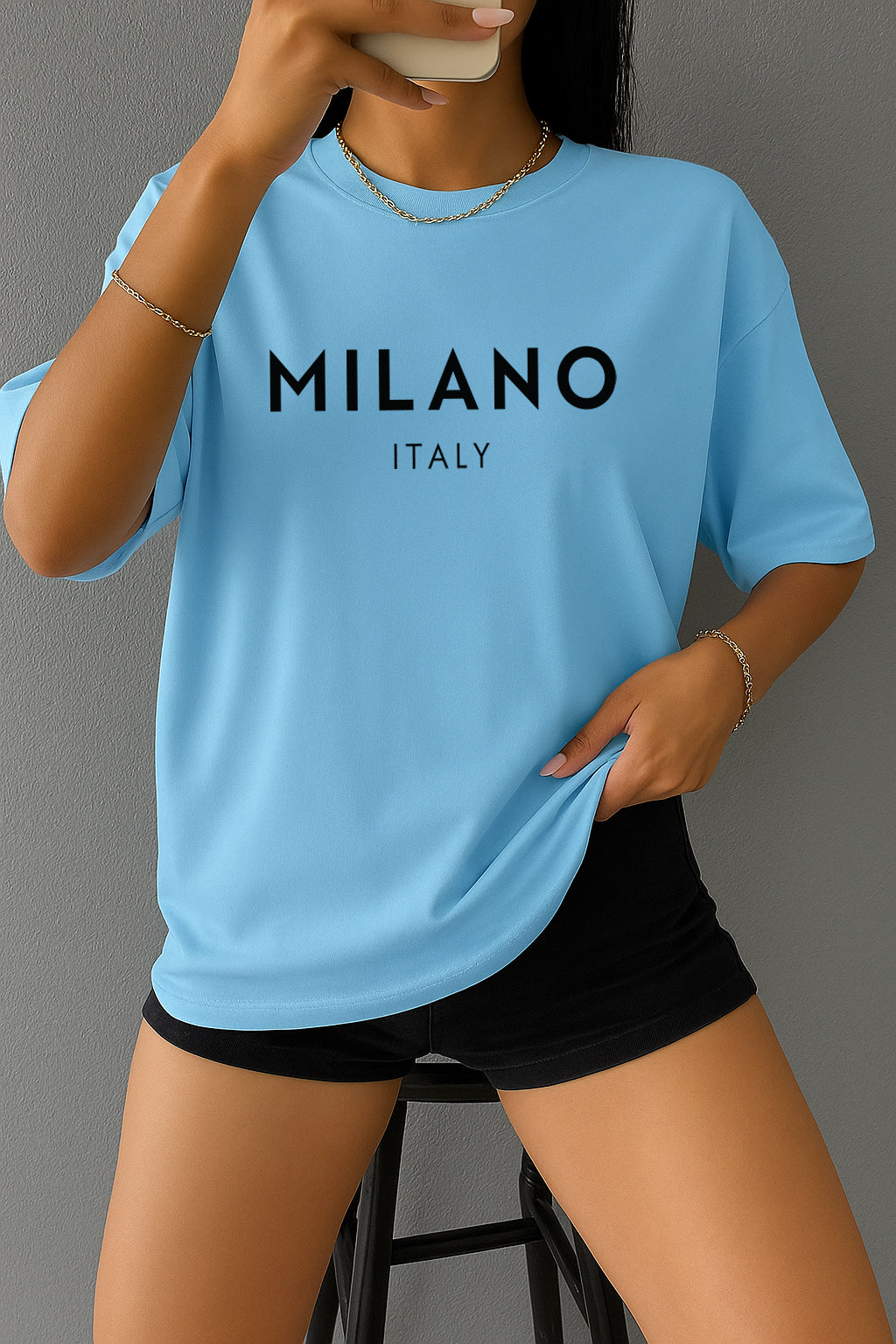 Drop Shoulder T-shirt for Women