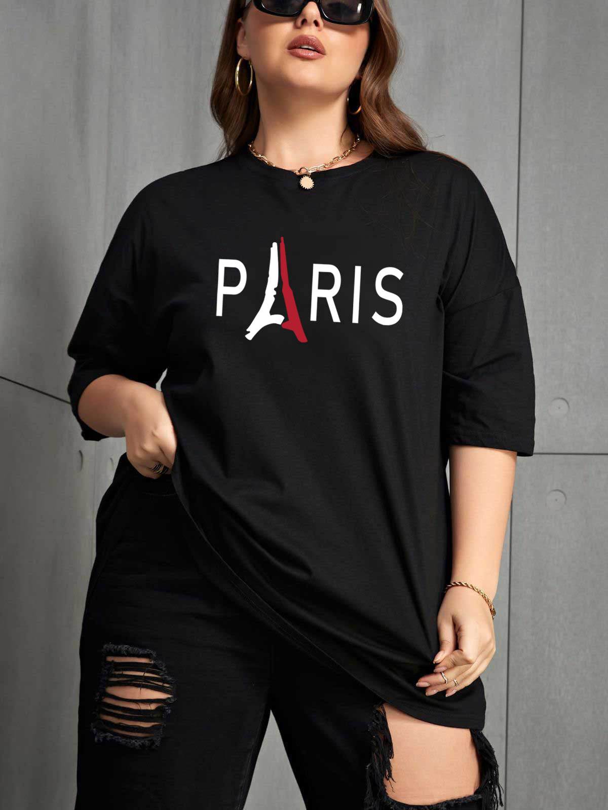Drop Shoulder T-shirt for Women