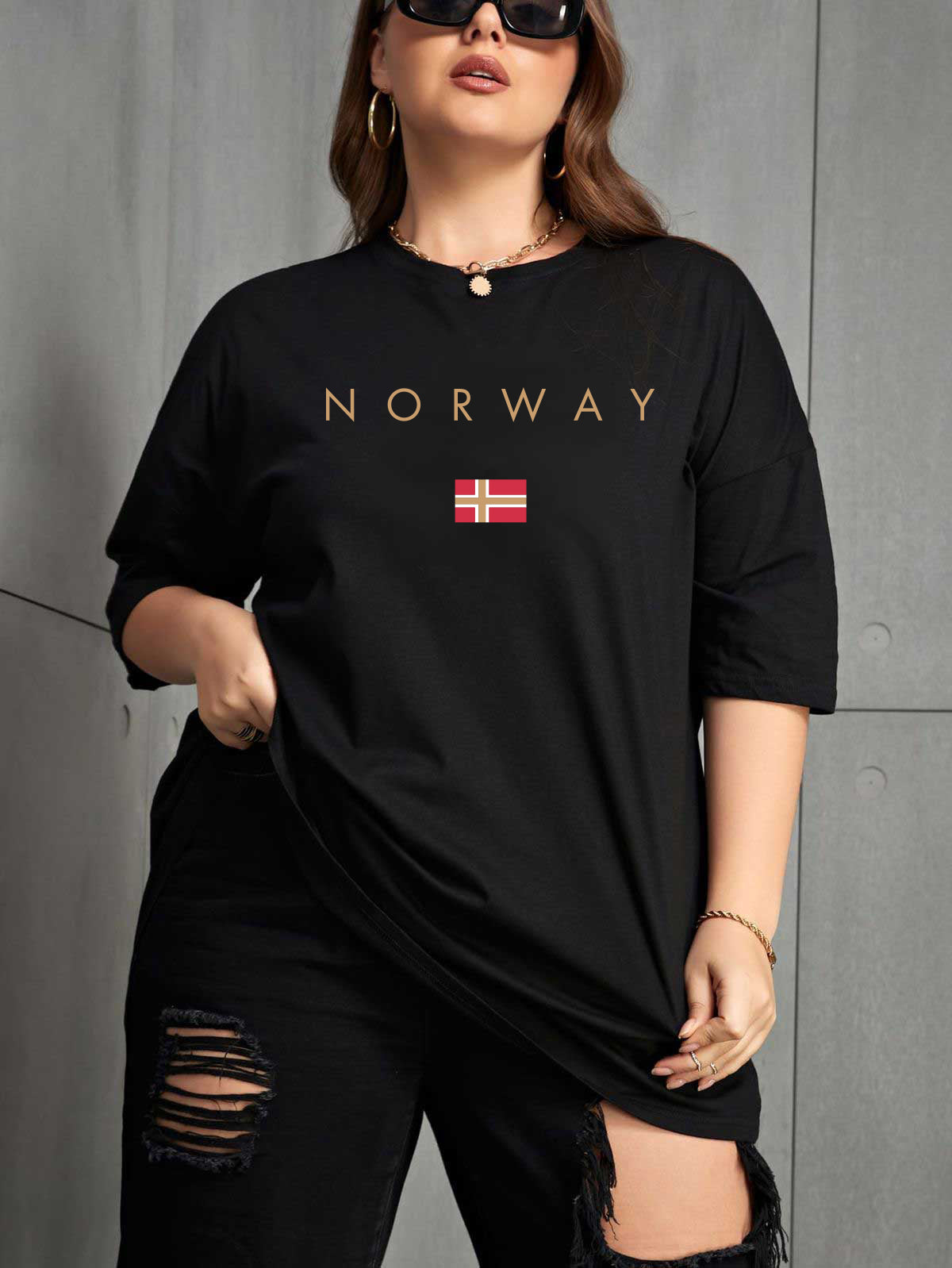 Drop Shoulder T-shirt for Women