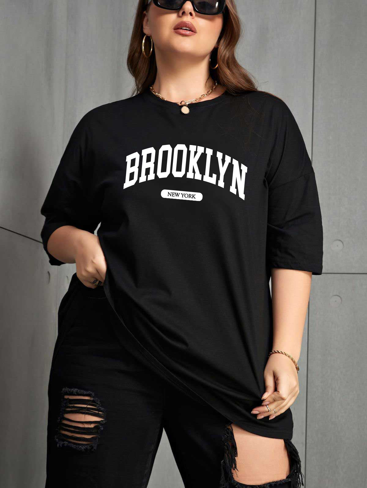 Drop Shoulder T-shirt for Women