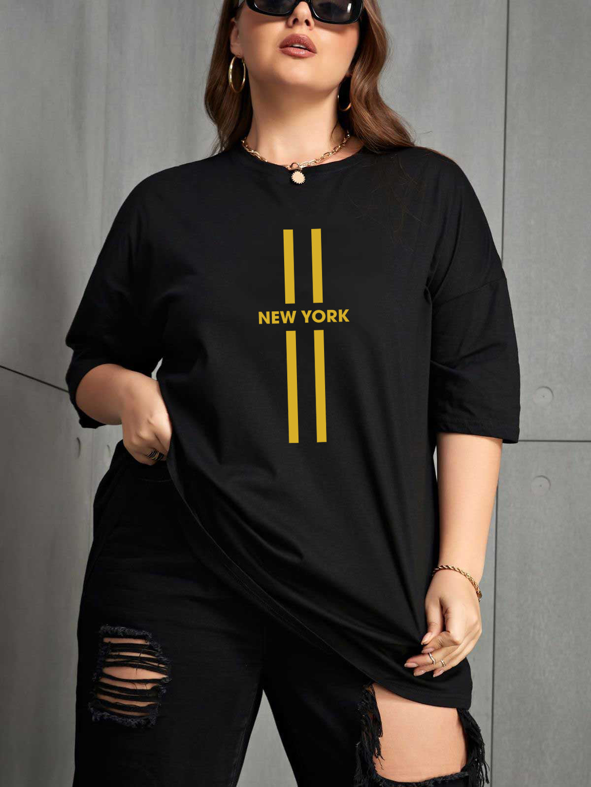 Drop Shoulder T-shirt for Women