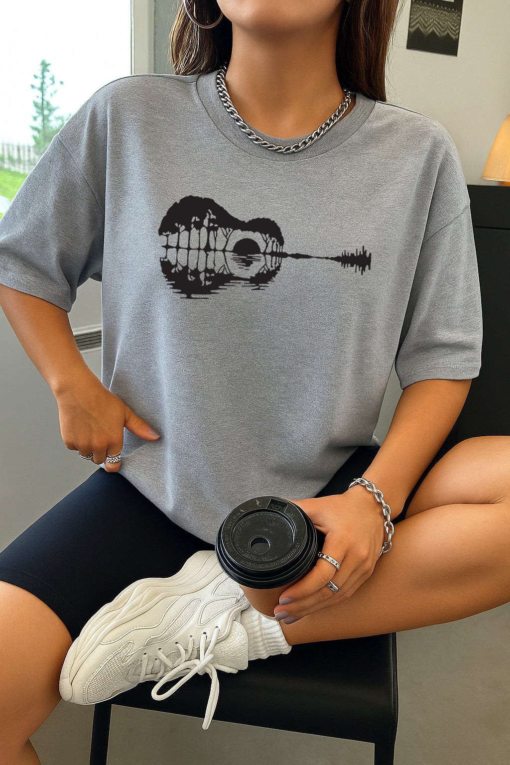 Drop Shoulder T-shirt for Women