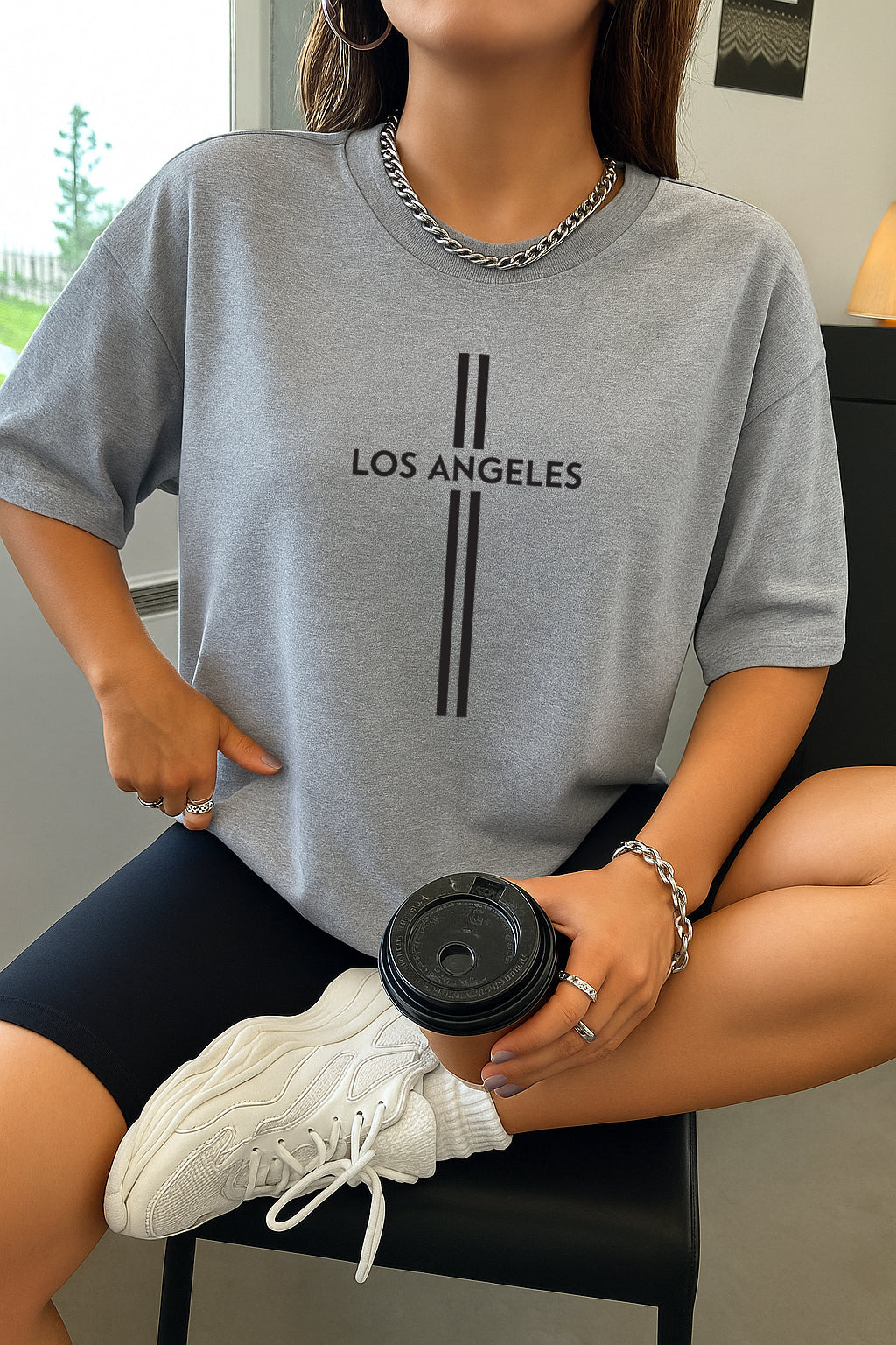 Drop Shoulder T-shirt for Women